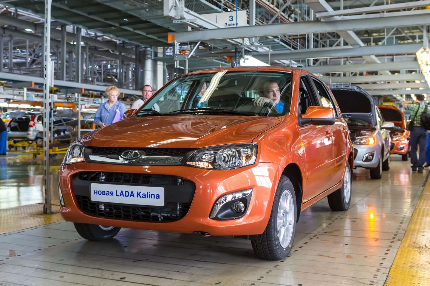 Lada Kalinade tootmine Avtovazi tehases.