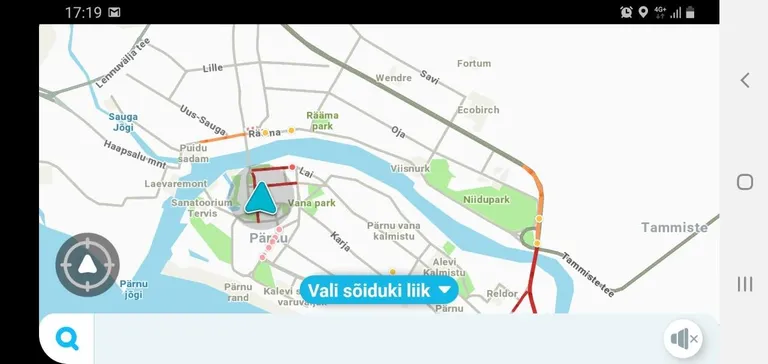 Waze näitab tipptunnil mitmel pool Pärnus ummikuid.