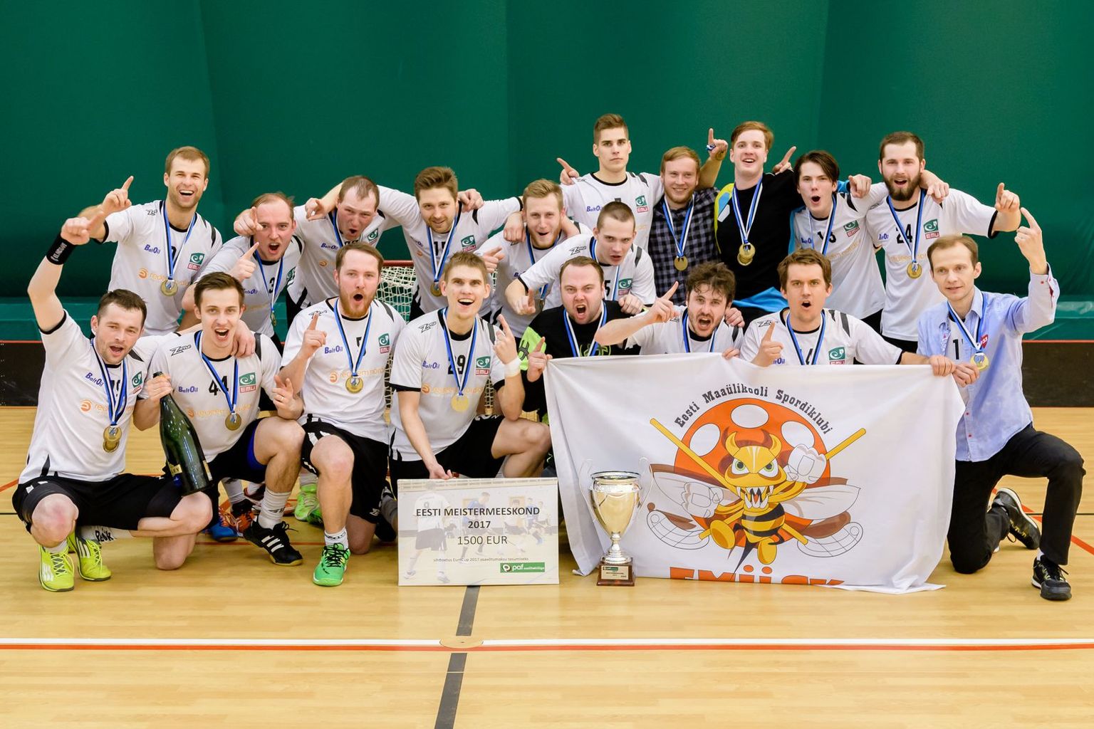 Saalihoki Eesti meistriks krooniti EMÜ spordiklubi.