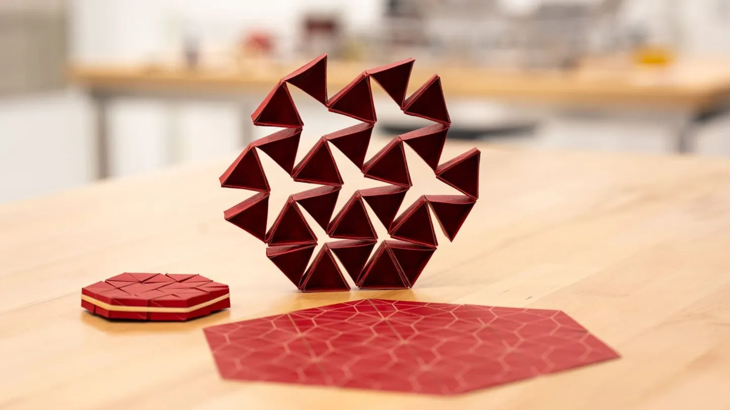 Sellised näevad välja mõned leiutatud struktuurid kokku- ja lahtivolditult. Kasutusel on iidsed Jaapani kunstid origami ja kirigami.