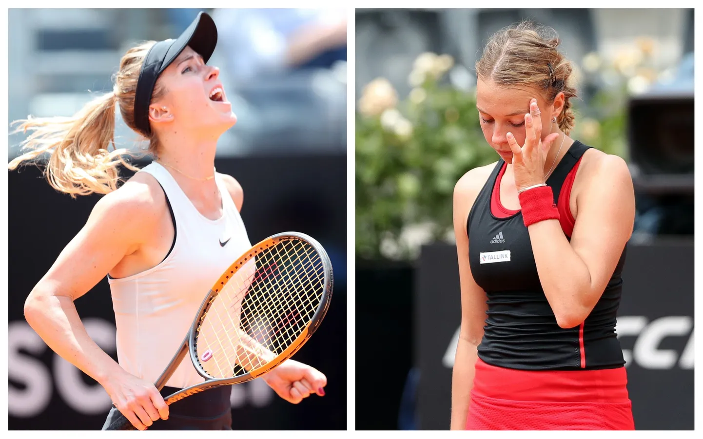 Elina Svitolina ja Anett Kontaveit.