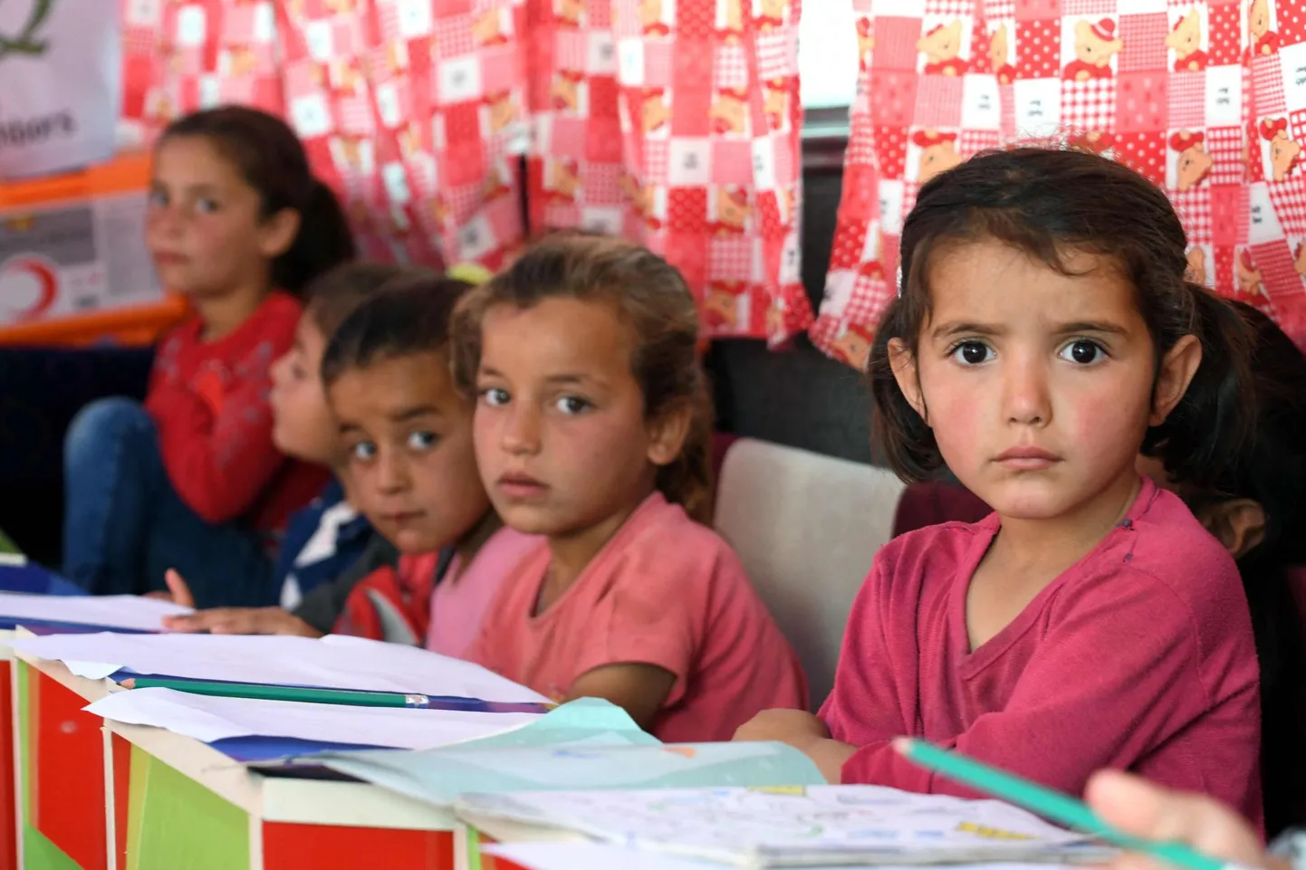 Lapsed Süürias Aleppo provintsis asuvas pagulaslaagris.