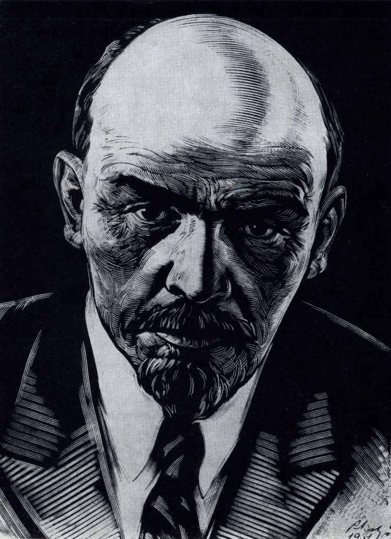 Richard Kaljo. Lenin. 1969. Kunstimapp «Oktoober eesti kunstis».