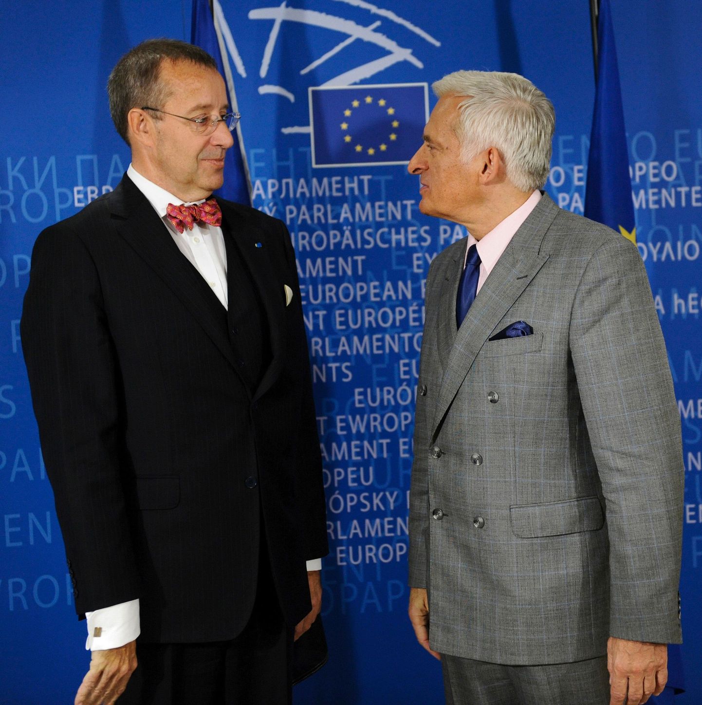 President Toomas Hendrik Ilves ja europarlamendi eelmine president Jerzy Buzek.