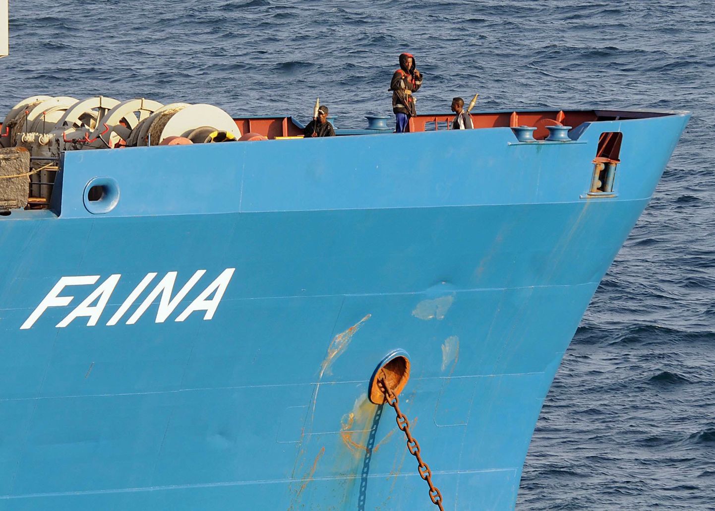 USA mereväe foto piraatide küüsi langenud Ukraina kaubalaevast MV Faina.