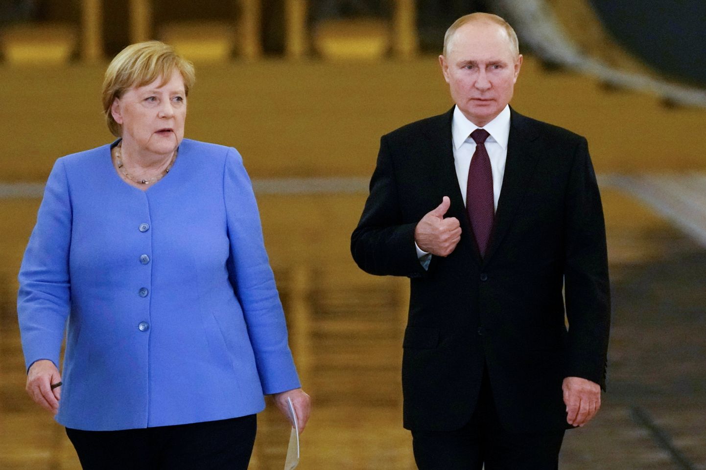 Канцлер Германии Ангела Меркель и президент России Владимир Путин.