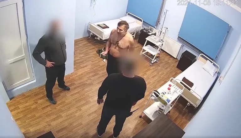 Михаил Саакашвили в больнице.