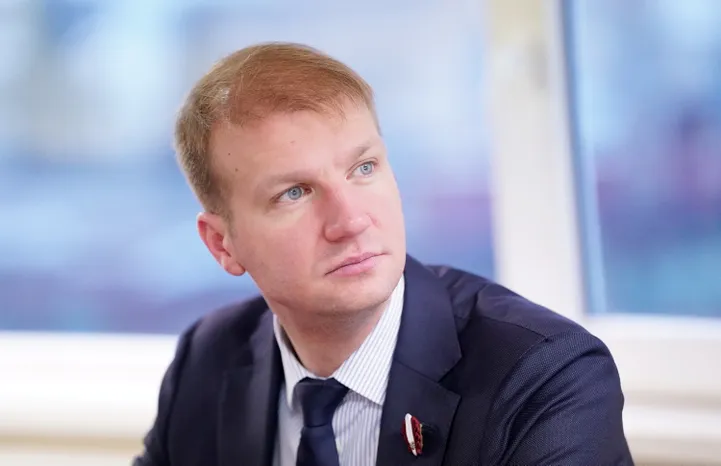 Klimata un enerģētikas ministrs Kaspars Melnis.