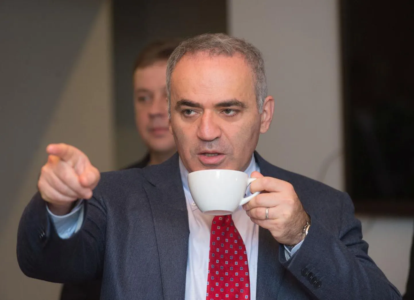Garri Kasparov eile malesimultaanil Tallinnas.