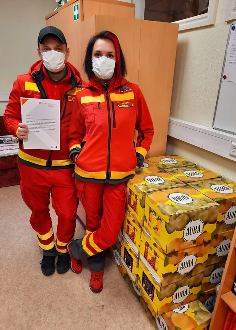 528 liitrit mahla ja glögi Tartu Kiirabile