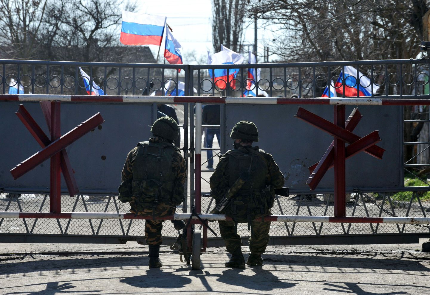 Vene väed Krimmis 2014. aasta märtsis annekteerimise aegu.