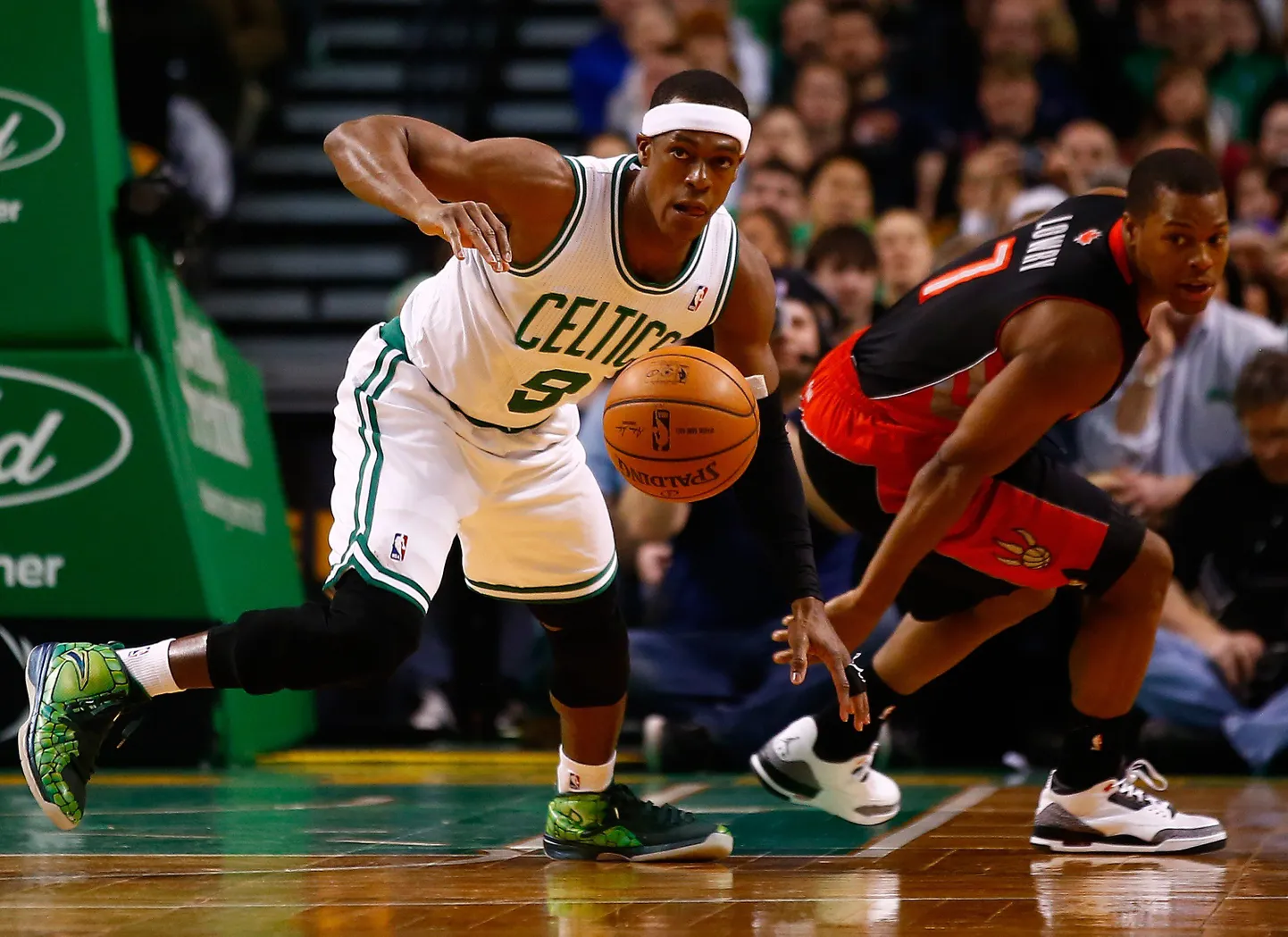 Rajon Rondo (vasakul).