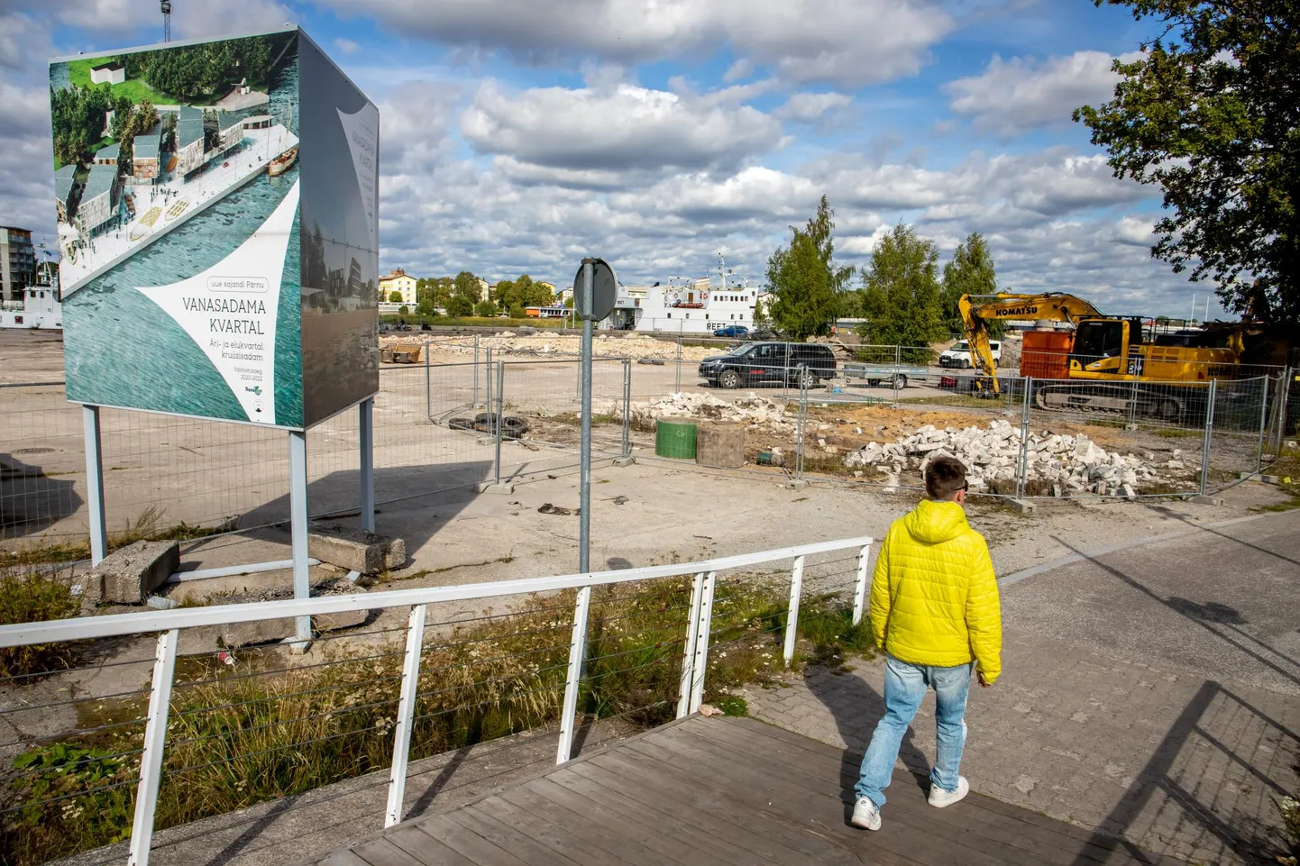 Eelmisel nädalal algasid Pärnu Kesklinna silla kõrval Vanasadama kvartali ehitustööd.