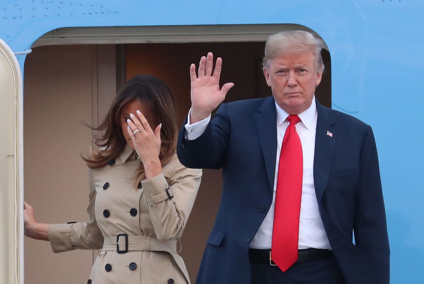 Donald Trump ja tema naine Melania Trump.