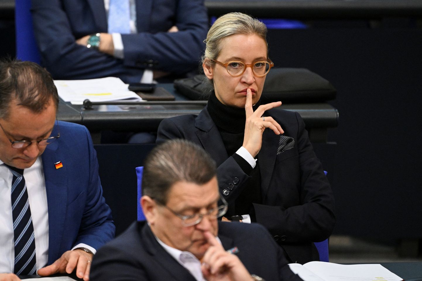 AfD esimees Alice Weidel Bundestagi istungil 18. jaanuaril 2024. aastal.
