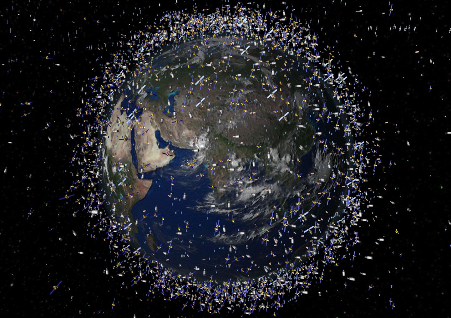 Starlinki satelliidid tiirlevad umbes 550 kilomeetri kõrgusel