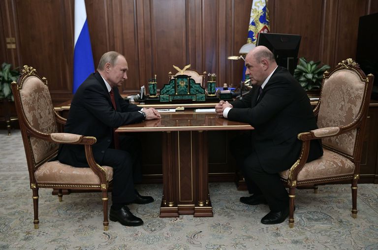 Venemaa president Vladimir Putini kohtumine Mihhail Mišustiniga 15. jaanuaril.