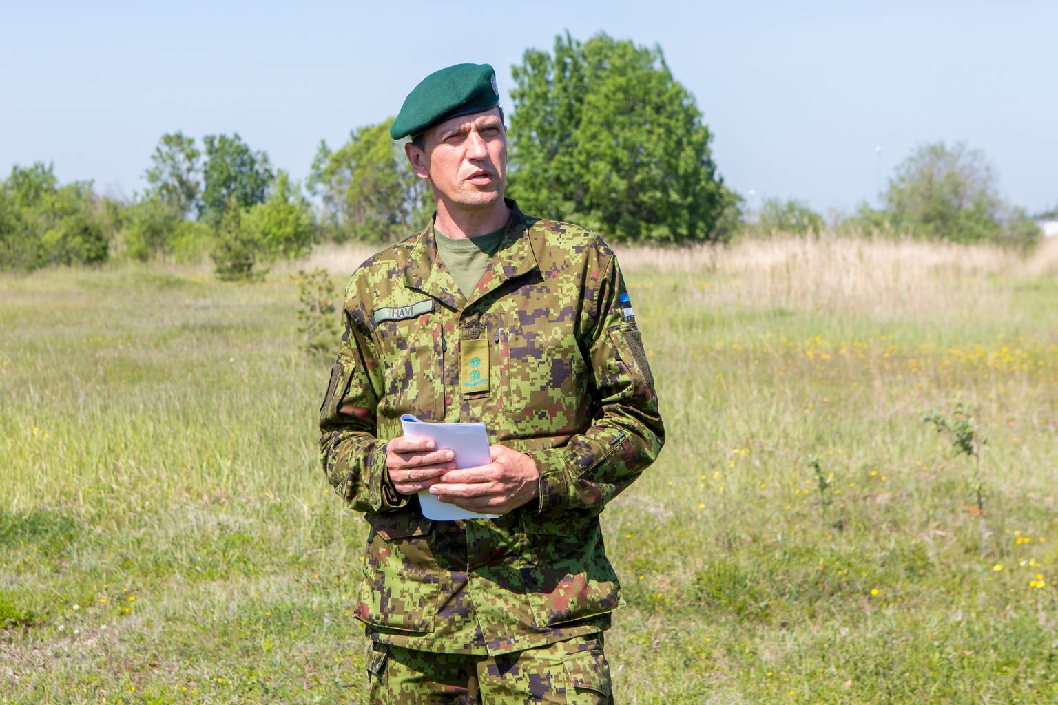 Kaitseliidu Saaremaa maleva pealik kolonelleitnant Gunnar Havi.