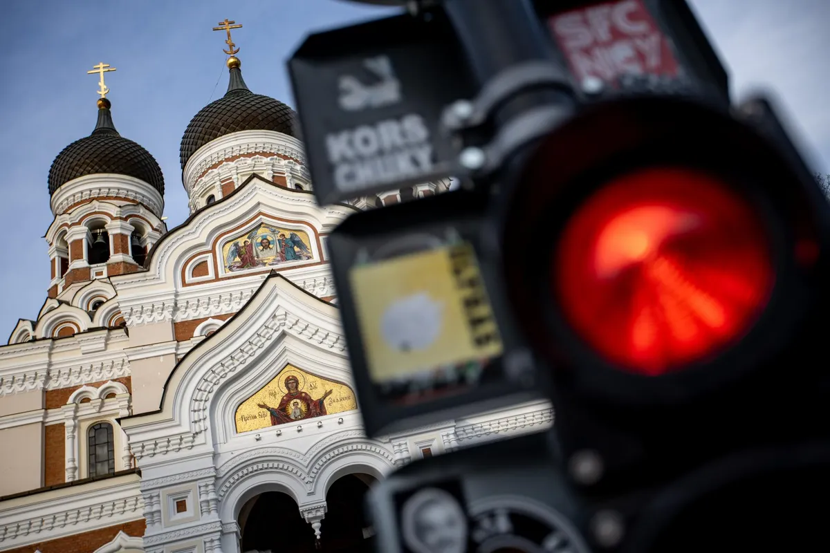 The principal church of the Estonian Orthodox Church under the Moscow Patriarchate stands prominently in Tallinn, adjacent to the Estonian Parliament.