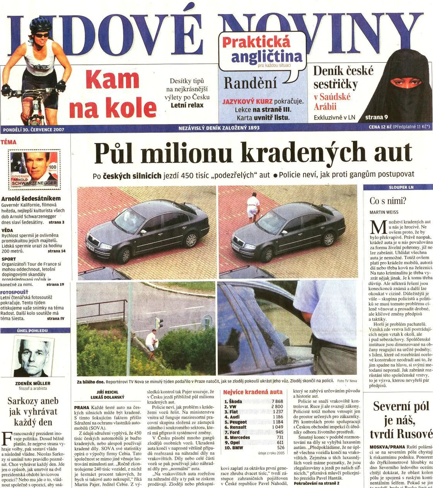 Tšehhi kultuuritegelaste kiri ilmus tänases ajalehes Lidove noviny.