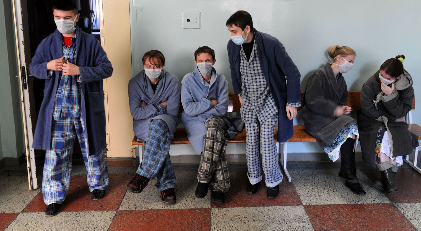 Gripiepideemia Ukrainas mõjutab inimeste igapäevaelu.