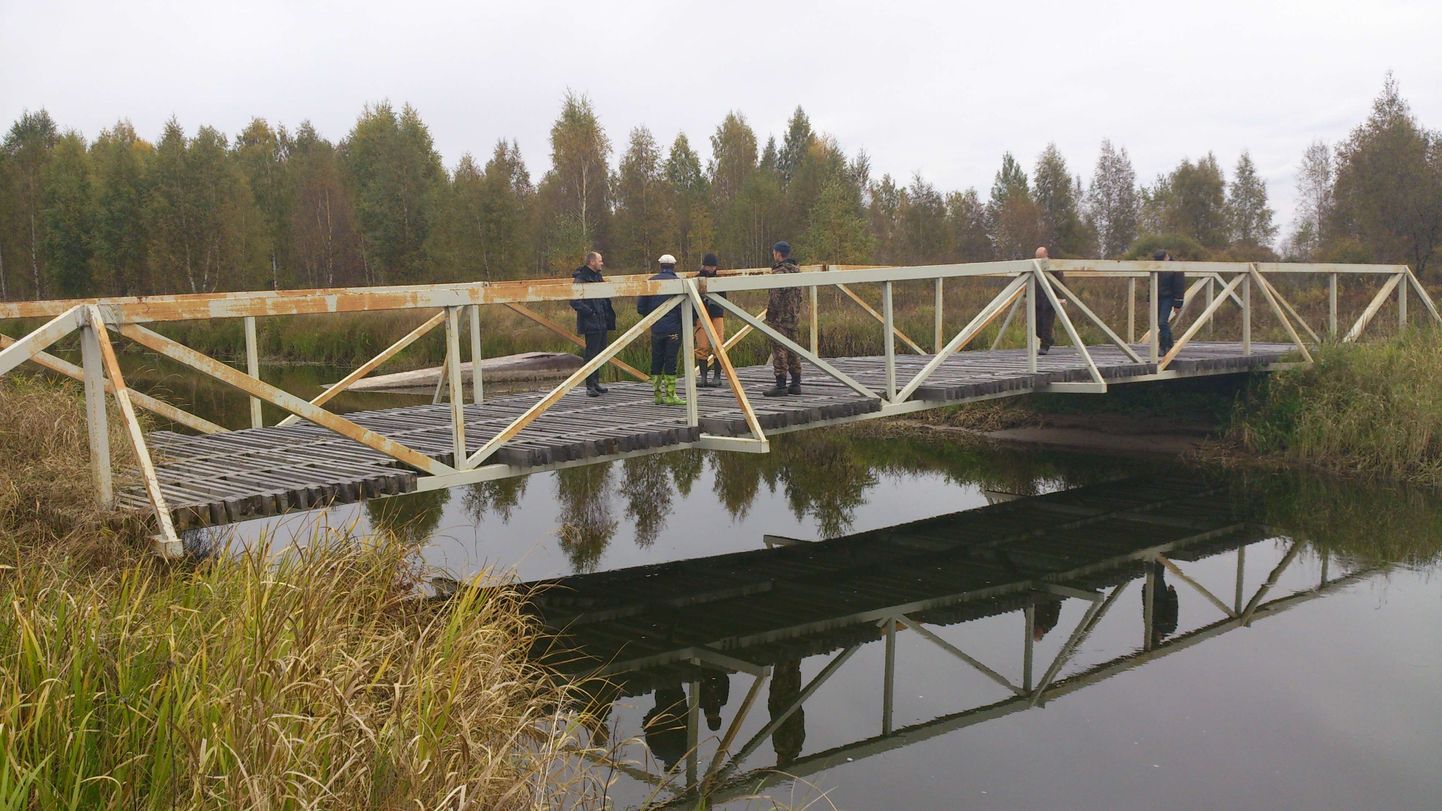 Новый мост открывает доступ как ухаживающим за заливными лугами, так и погранохране.