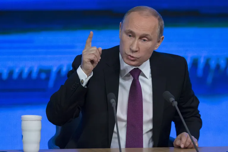 Venemaa president Vladimir Putin televisioonis.