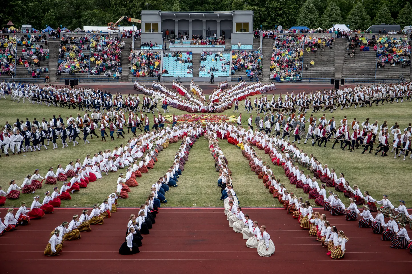 XII noorte laulu-ja tantsupidu. Kalevi staadion. FOTO:SANDER ILVEST/POSTIMEES
