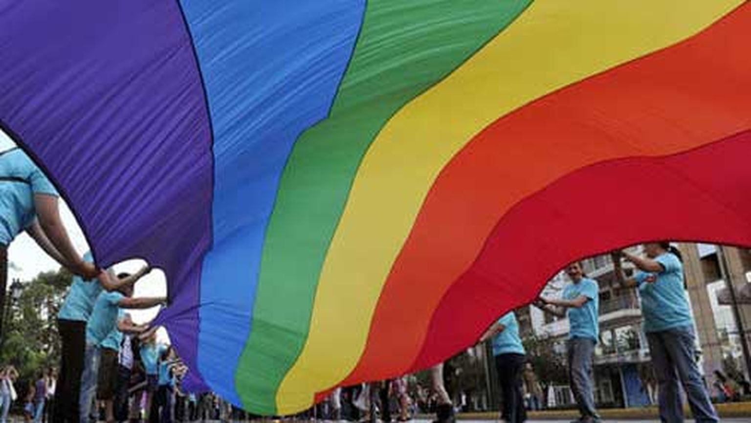 Радужные знамена ЛГБТ-сообщества. Иллюстративное фото