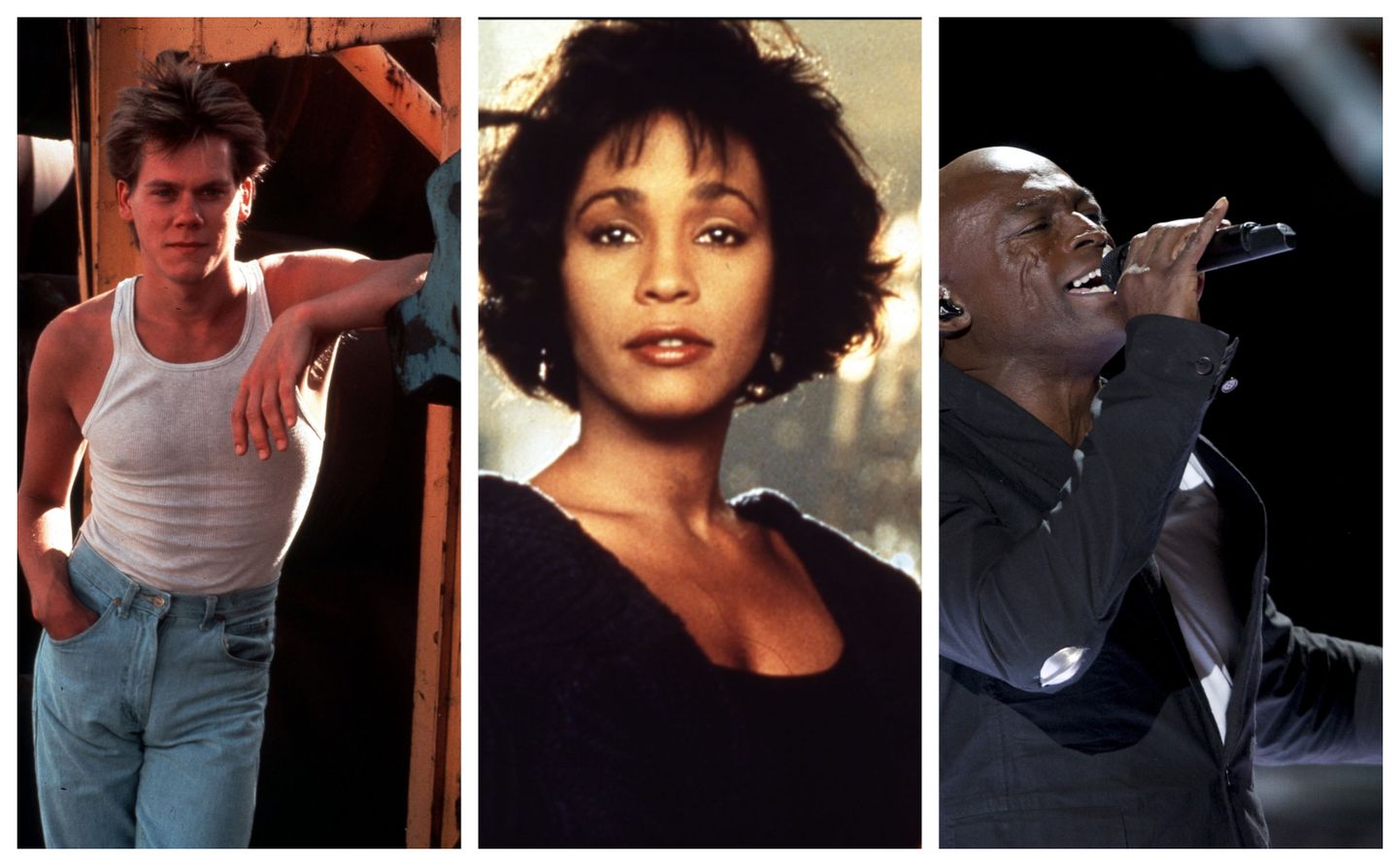 Kevin Bacon (1984), Whitney Houston (1994), Seal (2015)