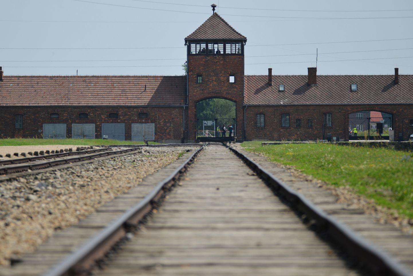 Rööpad endise Auschwitz-Birkenau koonduslaagri juures.
