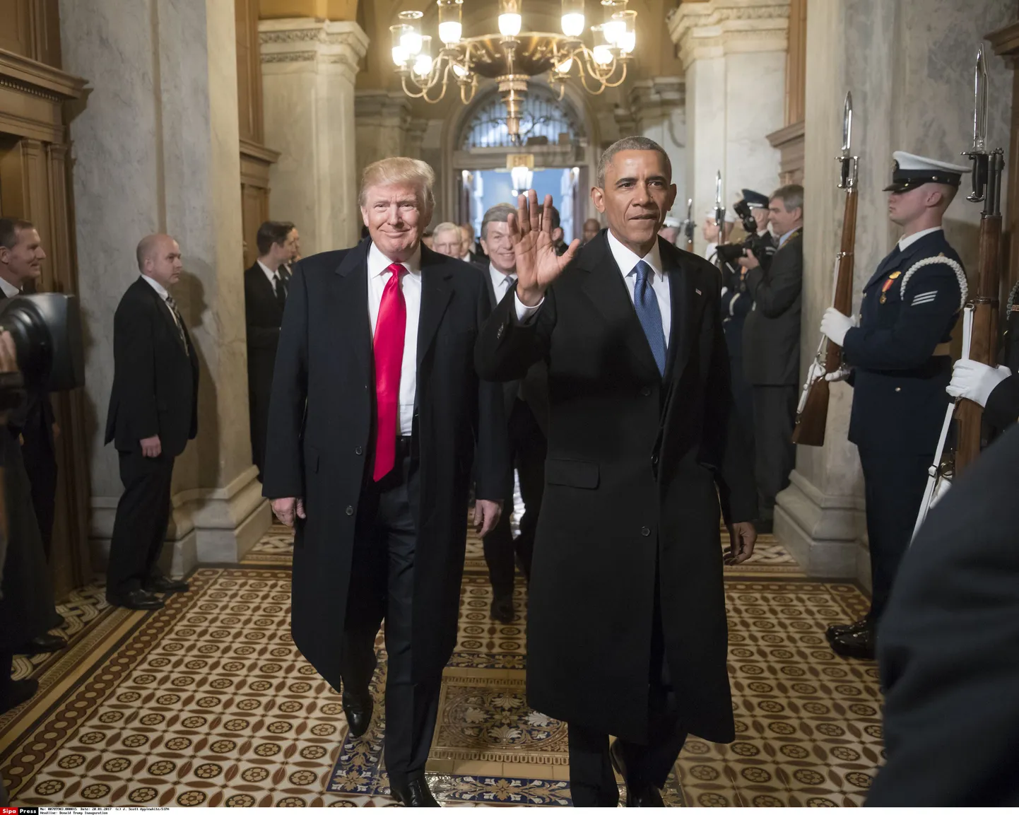 Trump ja Obama Trumpi inauguratsioonipäeval.