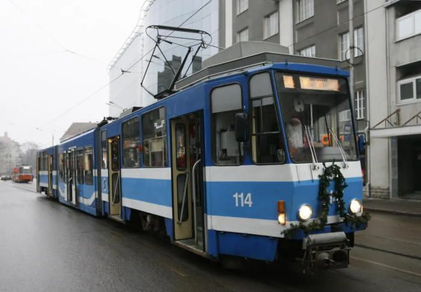 Таллиннский трамвай. Иллюстративная фотография.