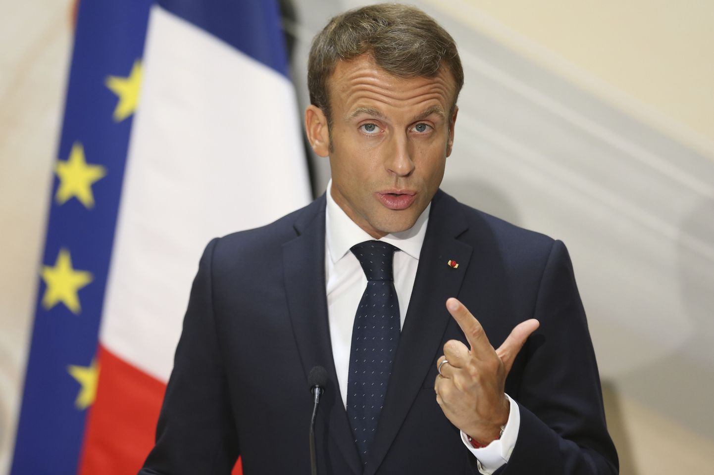 Prantsusmaa president Emmanuel Macron sel nädalal Salzburgis Euroopa Liidu liidrite kohtumisel.