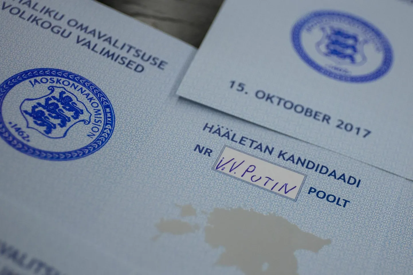 Invalid election tickets for municipal elections in Tallinn.