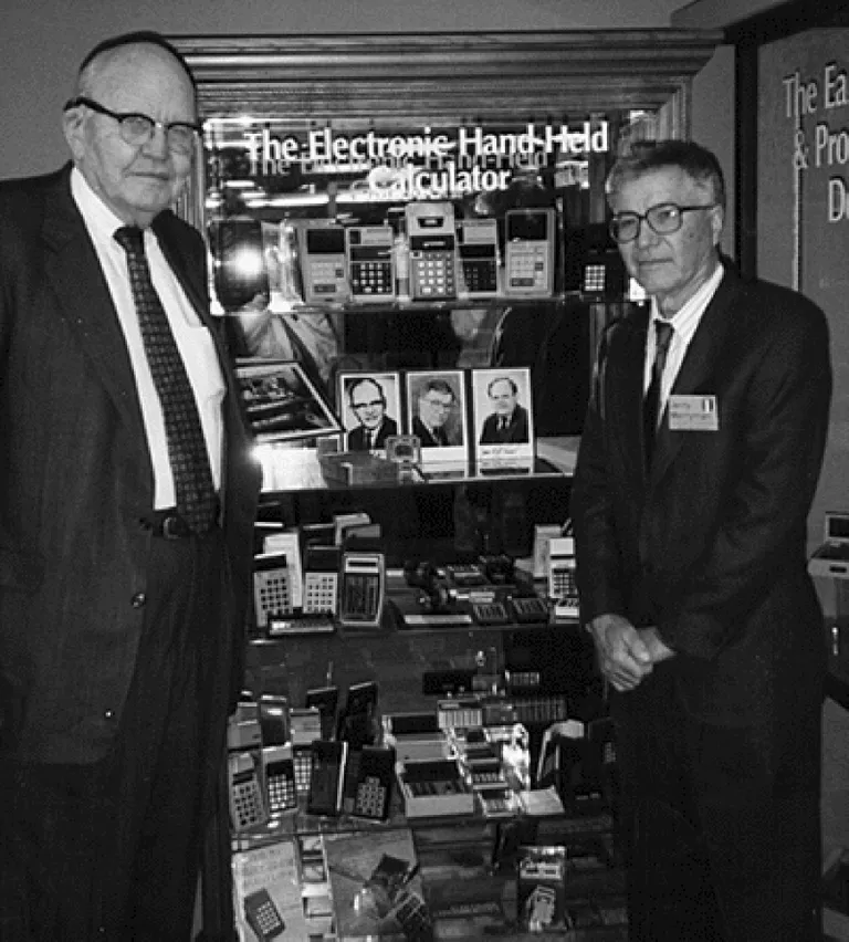 Jack Kilby ja Jerry Merryman Ameerika arvutimuuseumis.