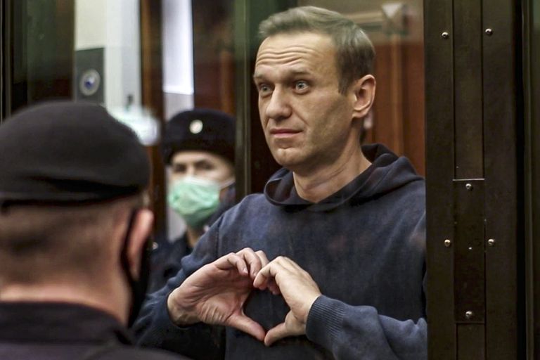 Алексей Навальный после оглашения приговора. 2 февраля 2021.