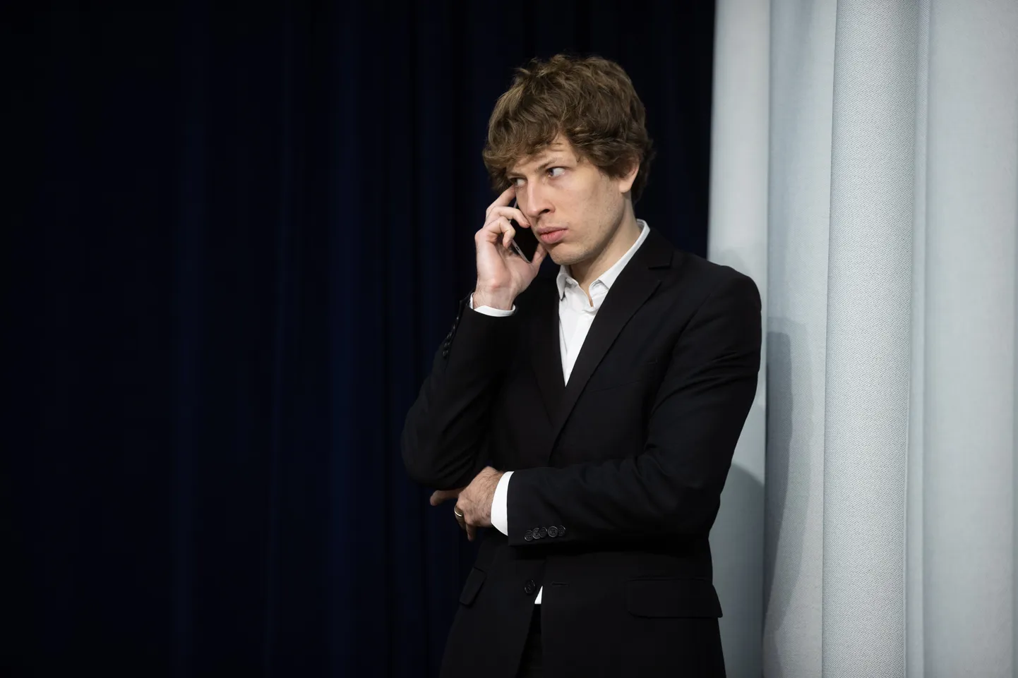 Tanel Kiik täna, 19. novembril valitsuse pressikoneverentsil.