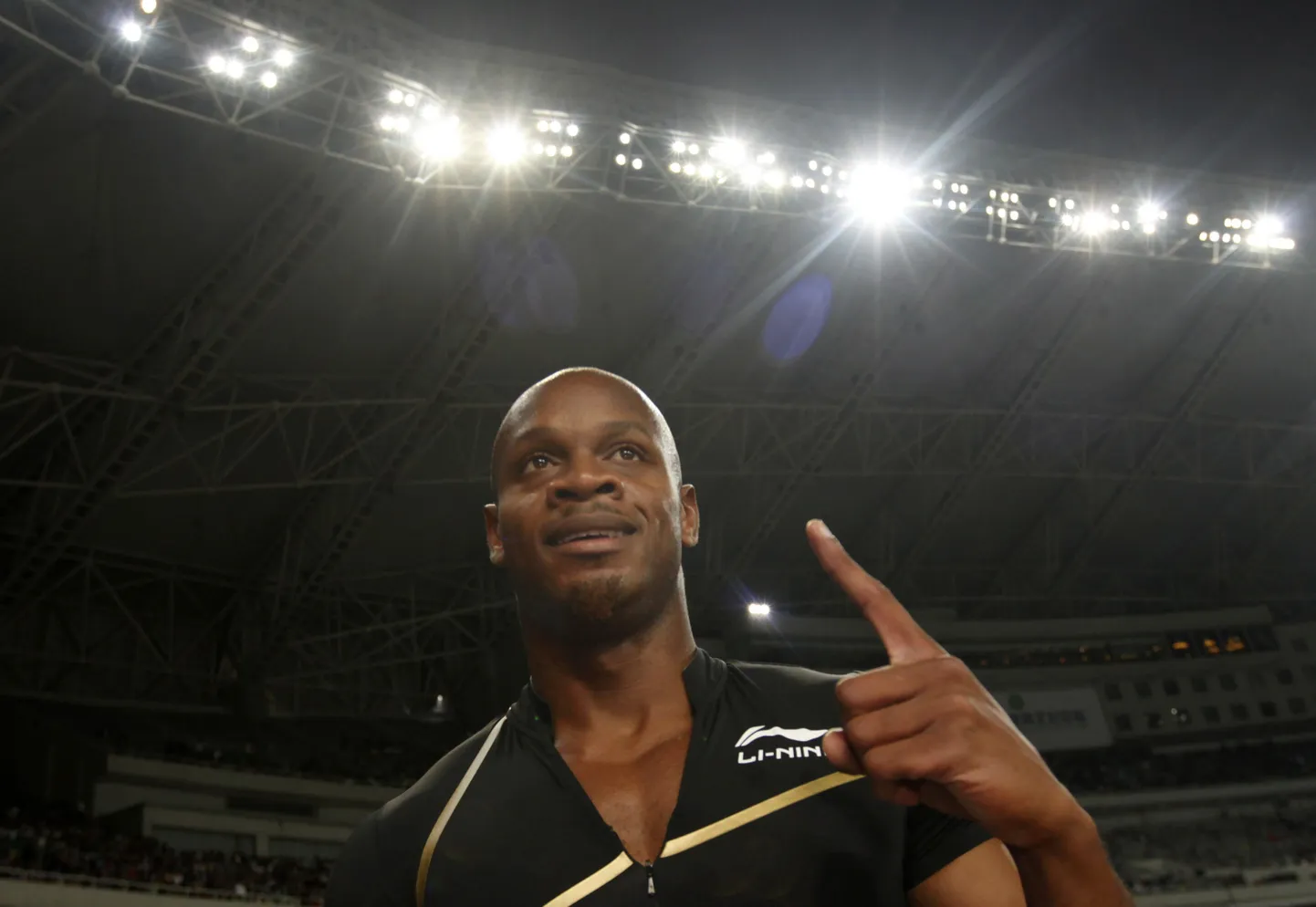 Asafa Powell Teemantliiga etapil Shanghais.