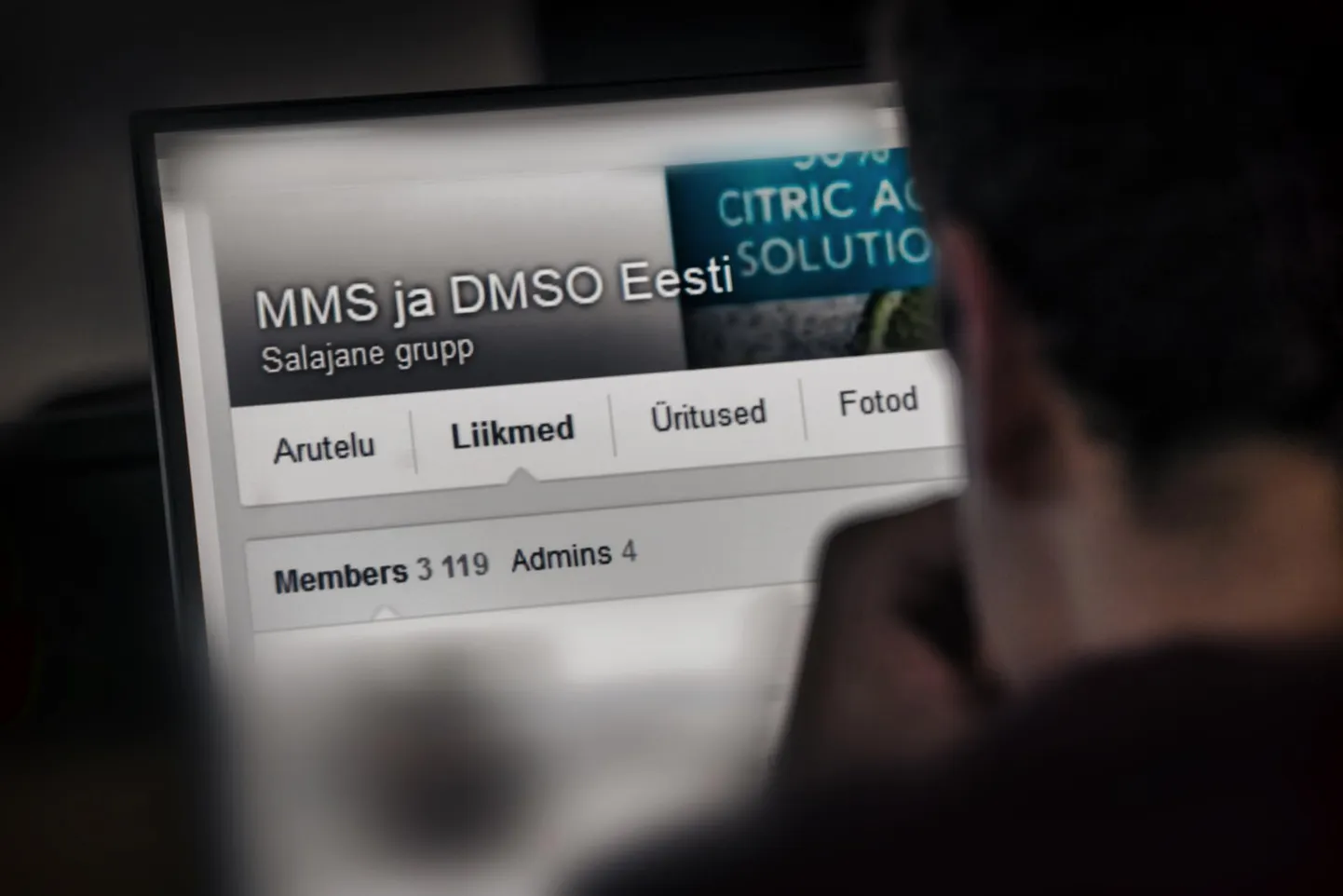MMS ja DMSO Eesti salajane grupp Facebookis.