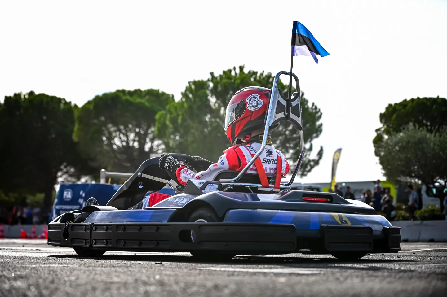 Eesti esindaja Jürgen Laansoo 2022. aastal FIA mootorispordimängudel kartide vigursõidus.