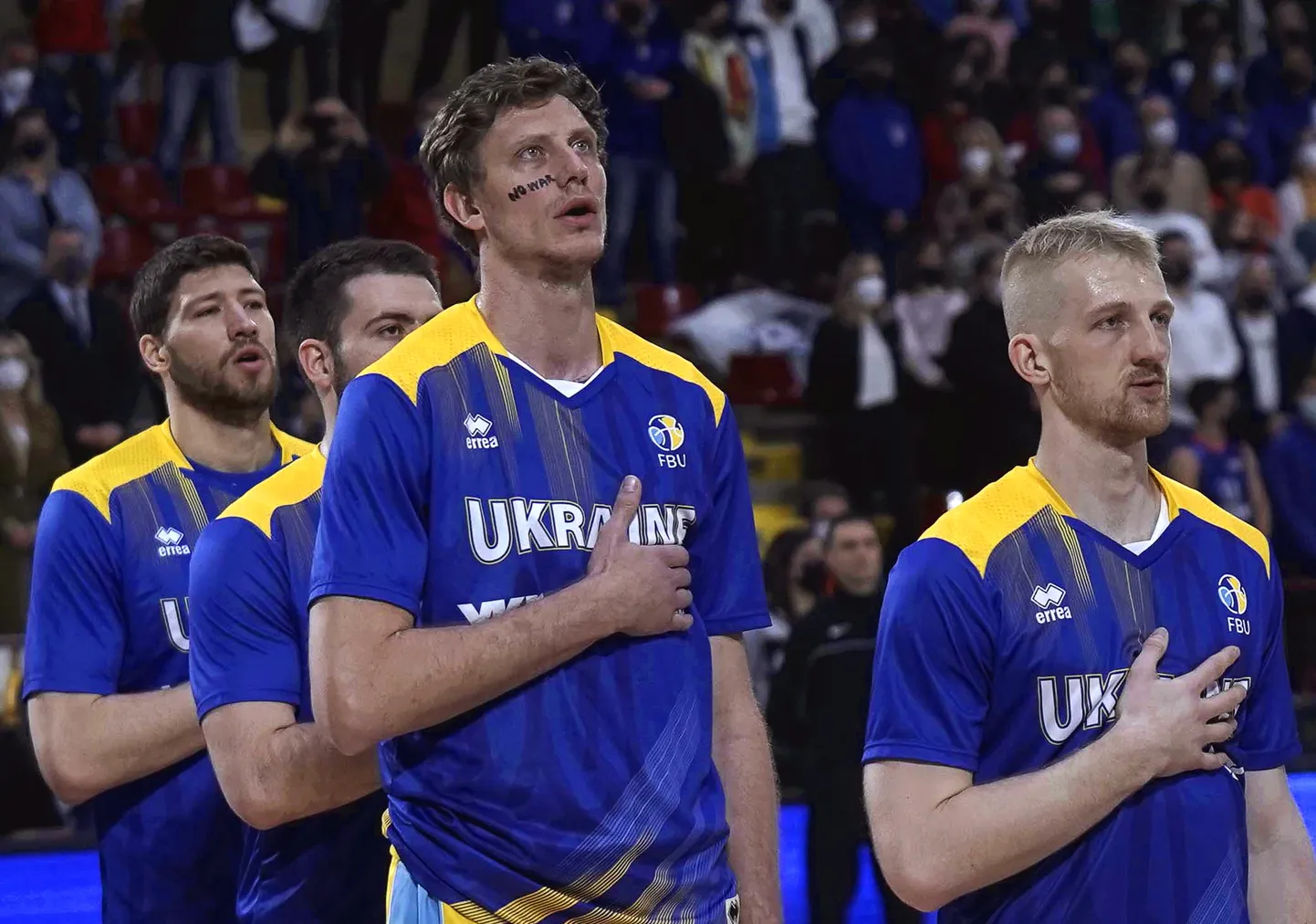 Ukrainas izlases basketbolisti.