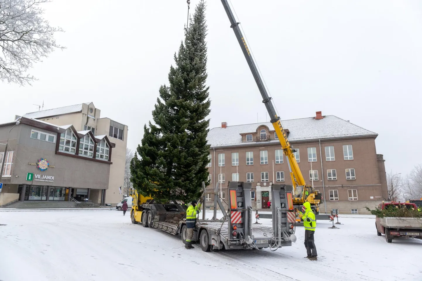 Eelmisel aastal ehtis Vabaduse platsi jõulunulg.