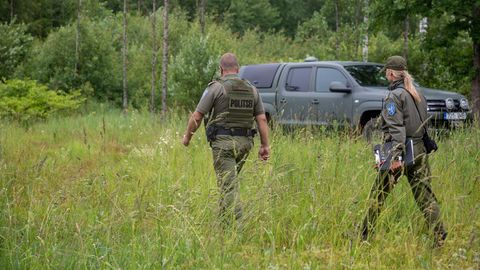 Эстонские полицейские в Литве помогли найти потерявшегося в лесу ребенка