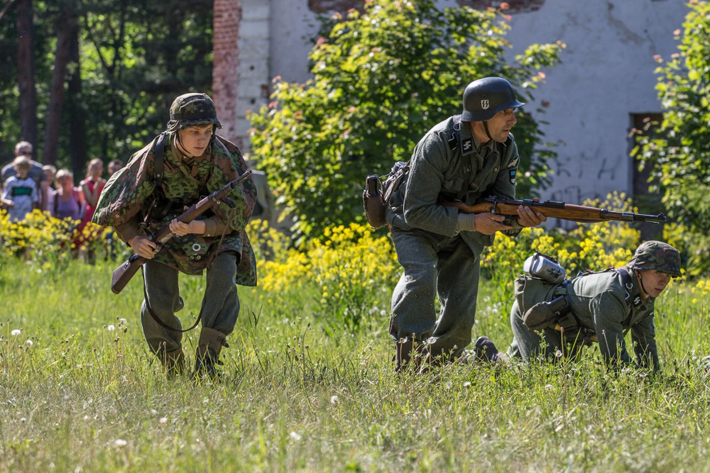 Narva-Jõesuu kuursaali lähedasel platsil oli lahing hästi vaadeldav.
MATTI KÄMÄRÄ