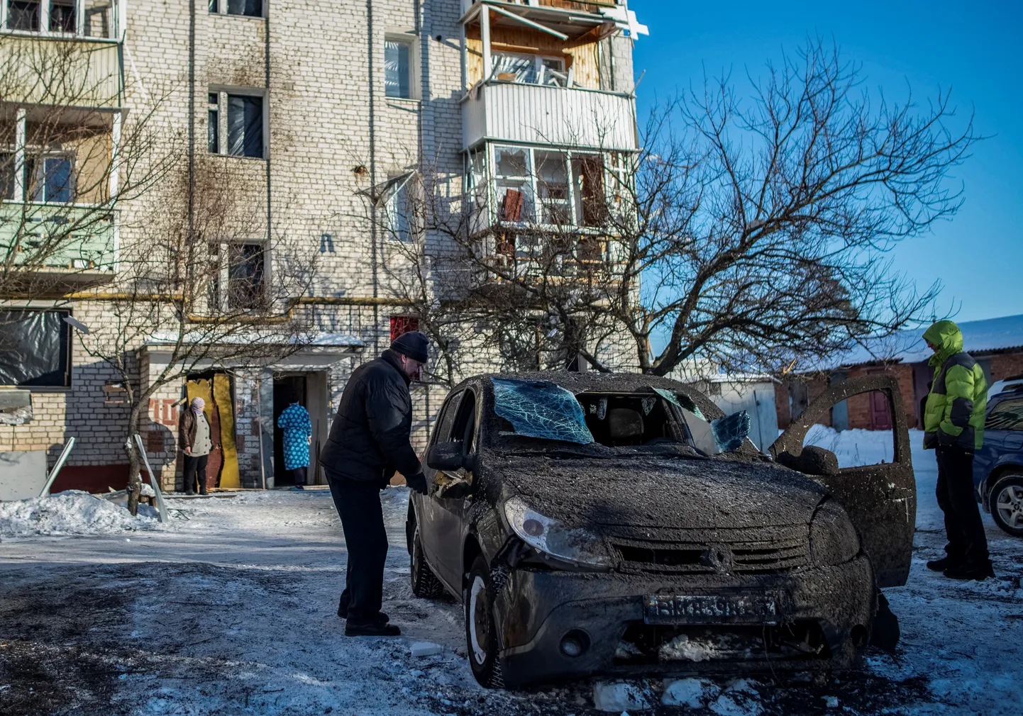 Raketirünnaku järel. Ukraina, jaanuar 2024.