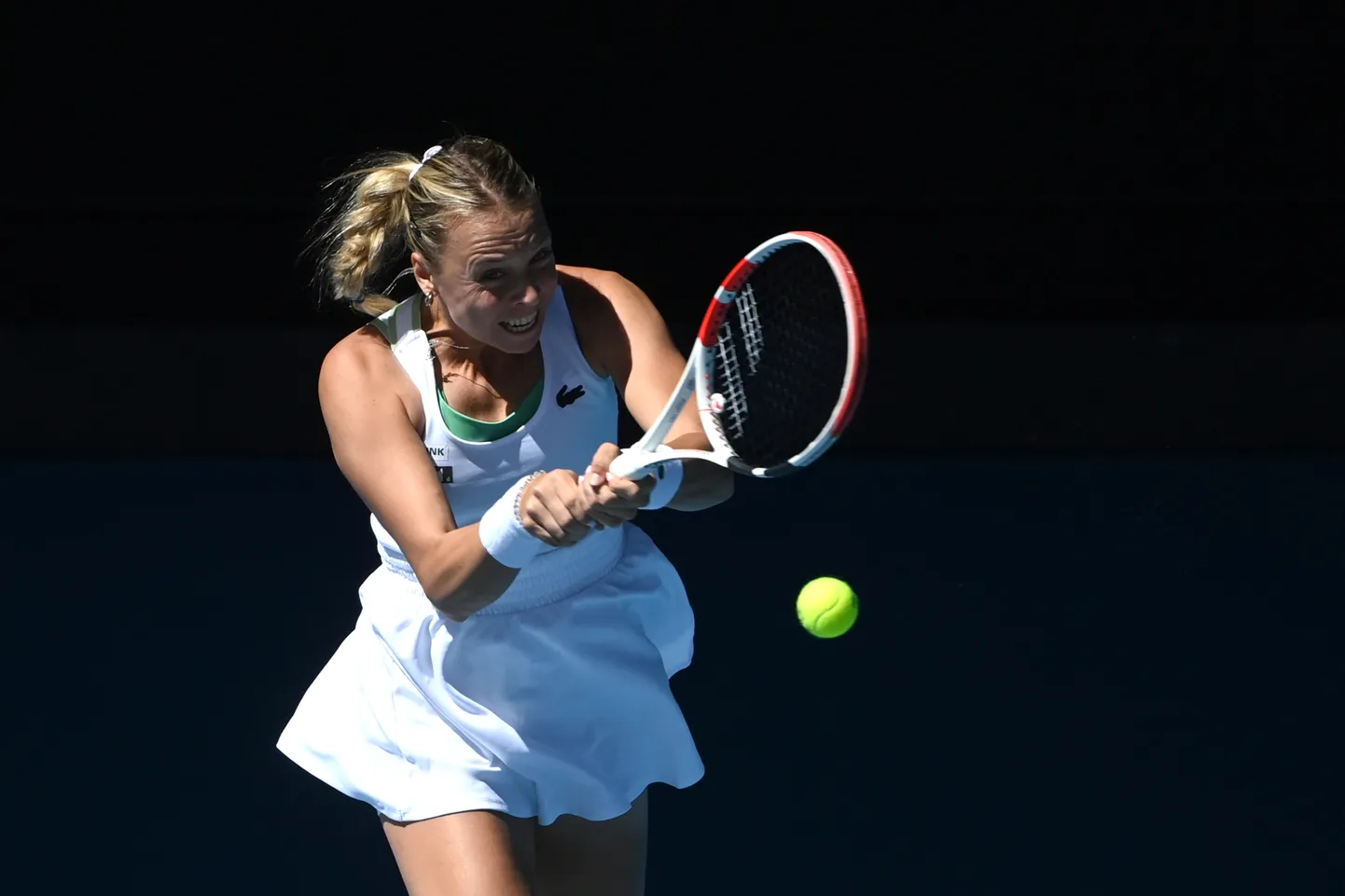 Anett Kontaveit sai paraja pingutuse peale võidu kätte.