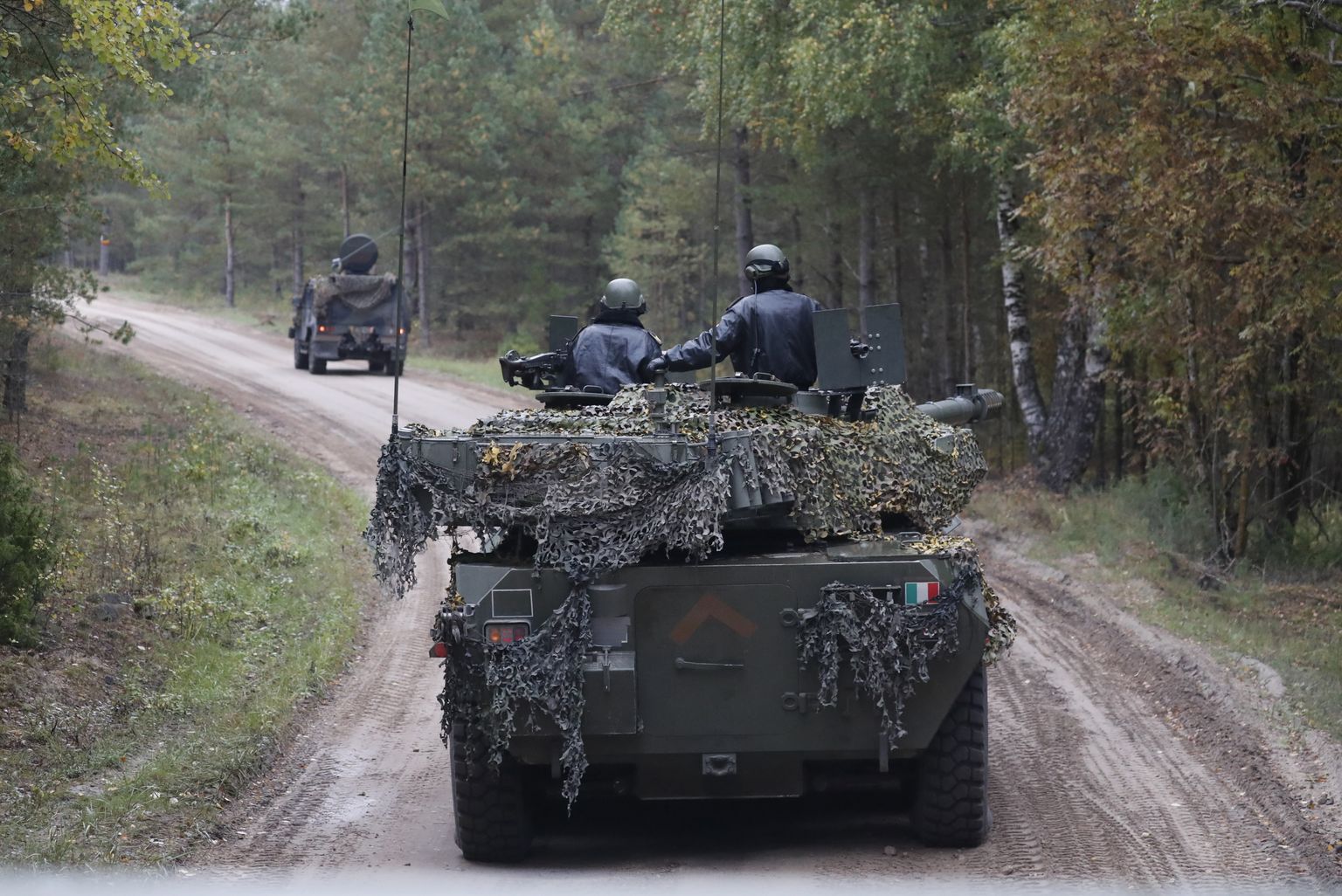 Itaalia sõjaväe sõiduk Centauro septembris Lätis NATO õppusel.