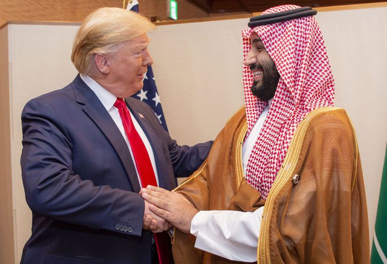 Donald Trump (vasakul) ja Saudi kroonprints Mohammed bin Salman. 