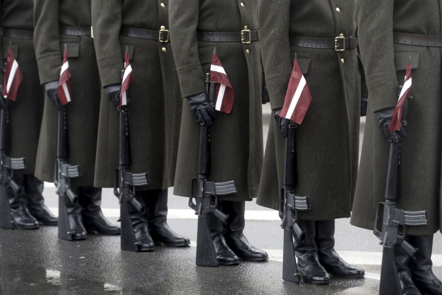 Läti sõjväelased.